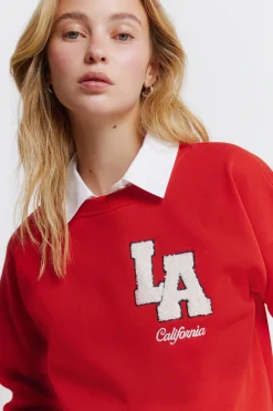 Sudadera "L.A" roja