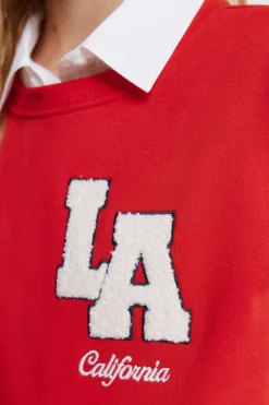 Sudadera "L.A" roja