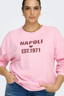 Sudadera texto frontal talla grande