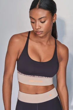 Sujetador deportivo 4D STRETCH negro animal print