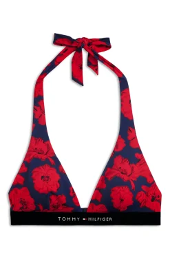 Top bikini tipo halter estampado floral