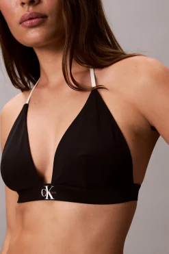 Top bikini triangular halter