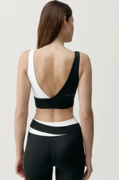 Top deportivo Kate negro/blanco