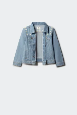 Trucker denim ni&ntilde;a margaritas