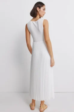 Vestido bimateria