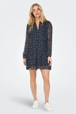 Vestido corto de gasa