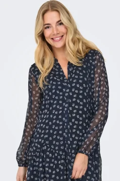 Vestido corto de gasa