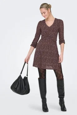 Vestido corto estampado