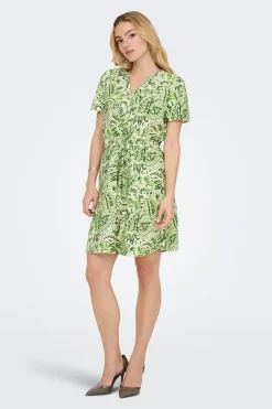 Vestido corto estampado