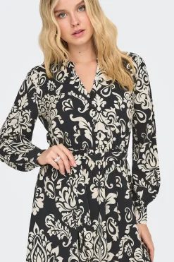 Vestido corto estampado