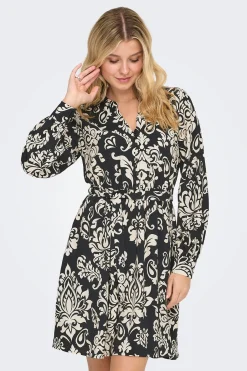 Vestido corto estampado