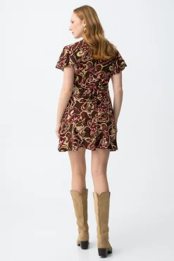 Vestido corto estampado