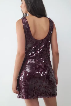 Vestido corto lentejuelas