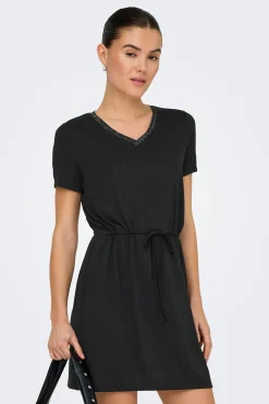 Vestido corto lurex