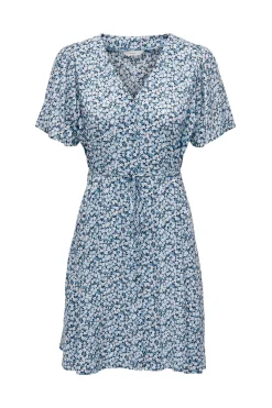 Vestido corto manga corta