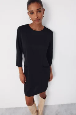 Vestido corto tweed