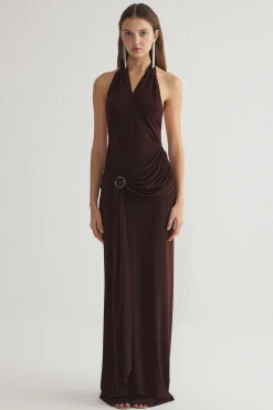 Vestido cuello halter