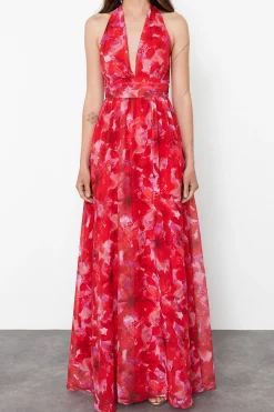 Vestido cuello halter