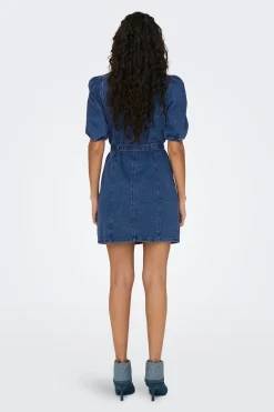 Vestido denim corto