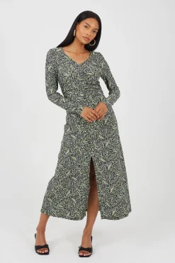 Vestido largo estampado