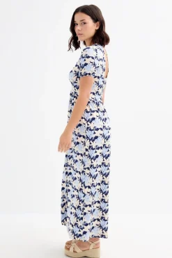 Vestido largo estampado