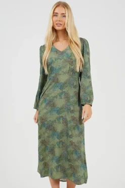 Vestido largo estampado