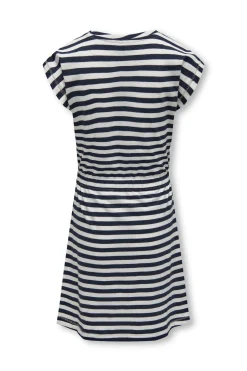 Vestido marinero a rayas de manga corta