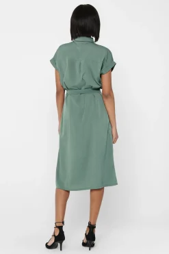 Vestido midi camisero
