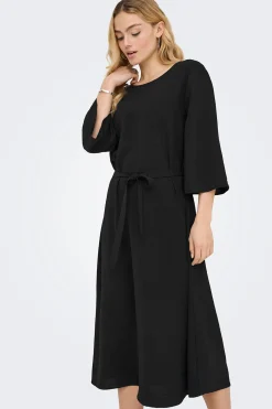 Vestido midi manga 3/4