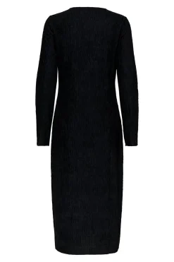 Vestido midi manga larga