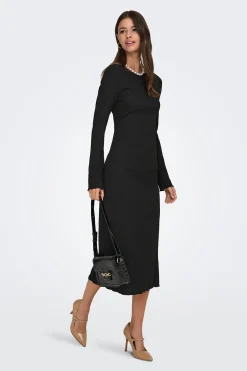 Vestido midi textura
