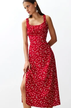 Vestido midi tirantes