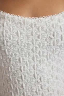 Vestido midi tirantes croch&eacute;
