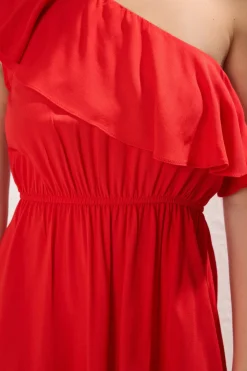 Vestido midi volante