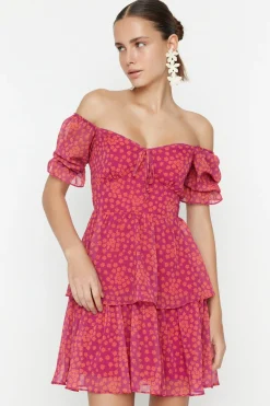 Vestido mini con escote