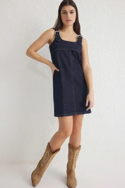 Vestido mini denim