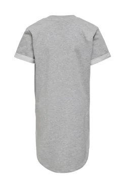 Vestido tipo camiseta de manga corta