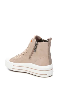 Zapatilla bot&iacute;n de mujer beige