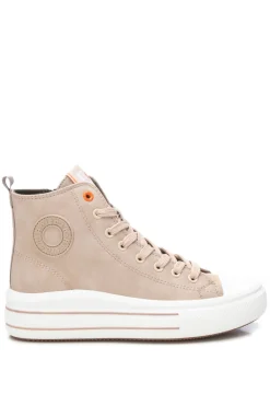 Zapatilla bot&iacute;n de mujer beige