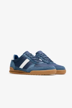Zapatilla piel y textil