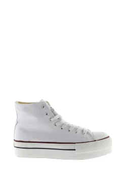 Zapatillas abotinadas de lona Victoria Tribu con doble plataforma