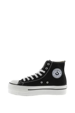 Zapatillas abotinadas de lona Victoria Tribu con doble plataforma