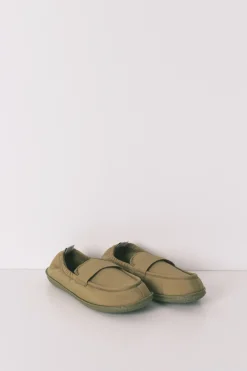 Zapatillas casa mocas&iacute;n verde