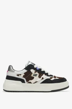Zapatillas Court con estampado de vaca