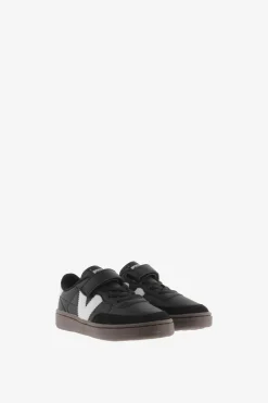 Zapatillas de efecto piel Victoria Oslo con piezas en contraste y cord&oacute;n el&aacute;stico
