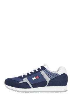 Zapatillas de hombre en color azul marino co bandera de Tommy Jeans.