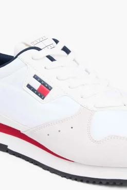 Zapatillas runner Tommy Jeans blancas con detalles a contraste