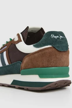 Zapatillas Running Con Detalles En Ante