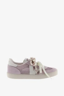 Zapatillas tipo malla piezas serraje