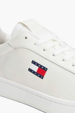 Zapatillas Tommy Jeans blancas con logo bandera